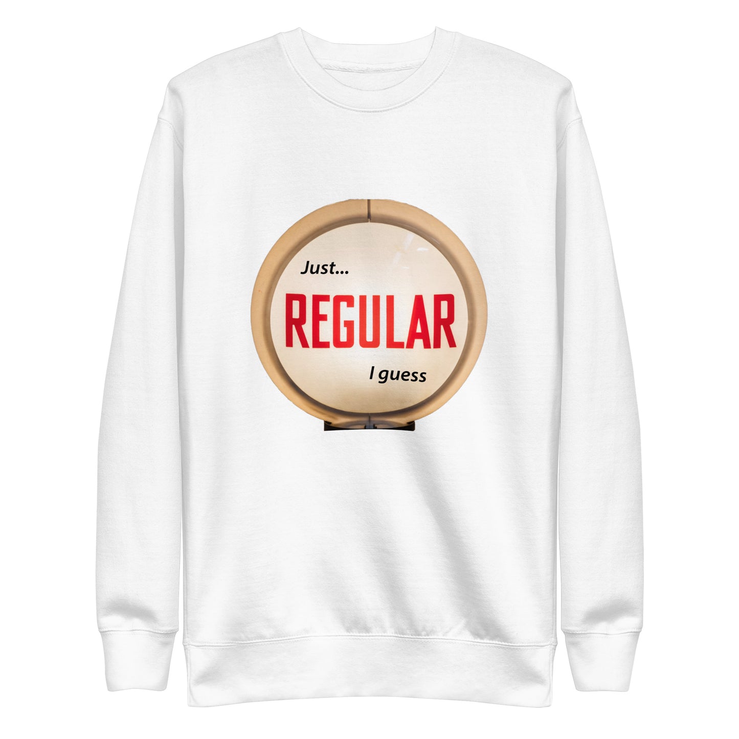 Retro Gas Globe Style Regular Unisex Premium Sweatshirt