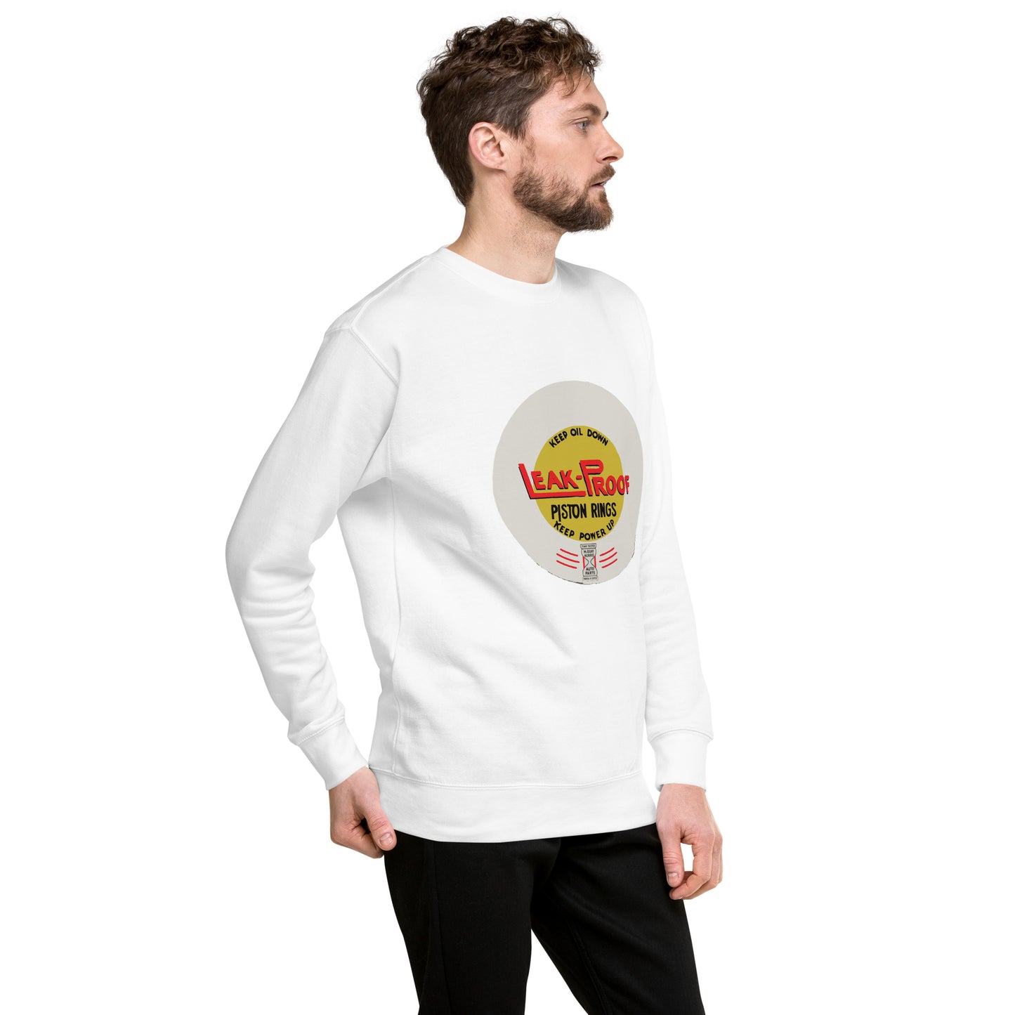 Vintage Oil Can Patina Style Unisex Premium Sweatshirt