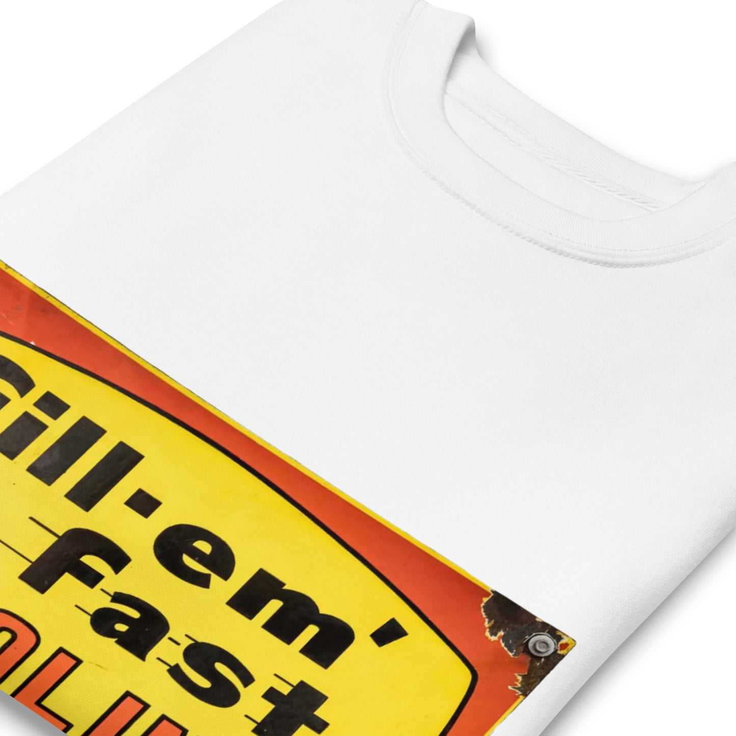 Vintage Gas Sign Patina Style Unisex Premium Sweatshirt