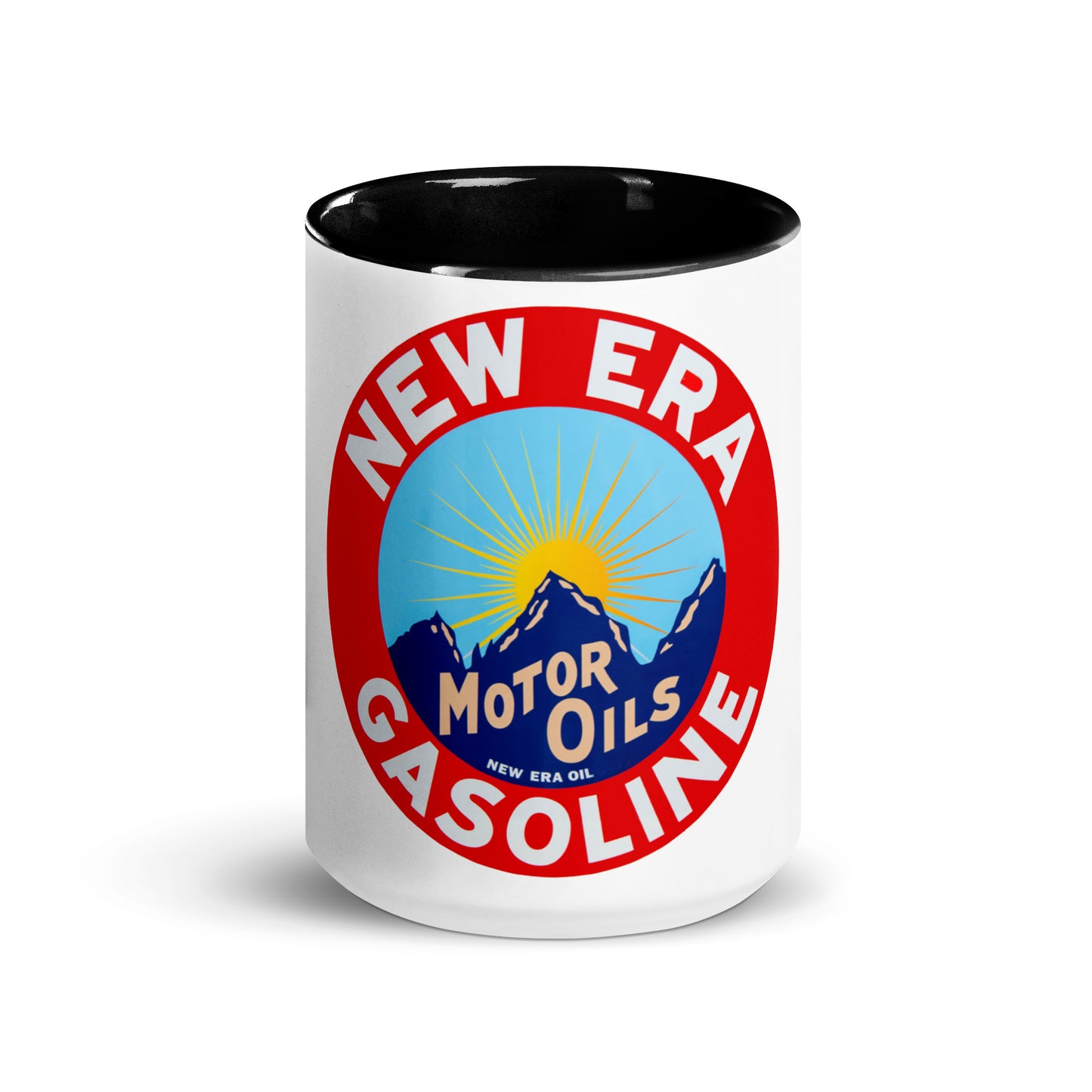 Retro Gas Sign New Era Mug with Color Inside