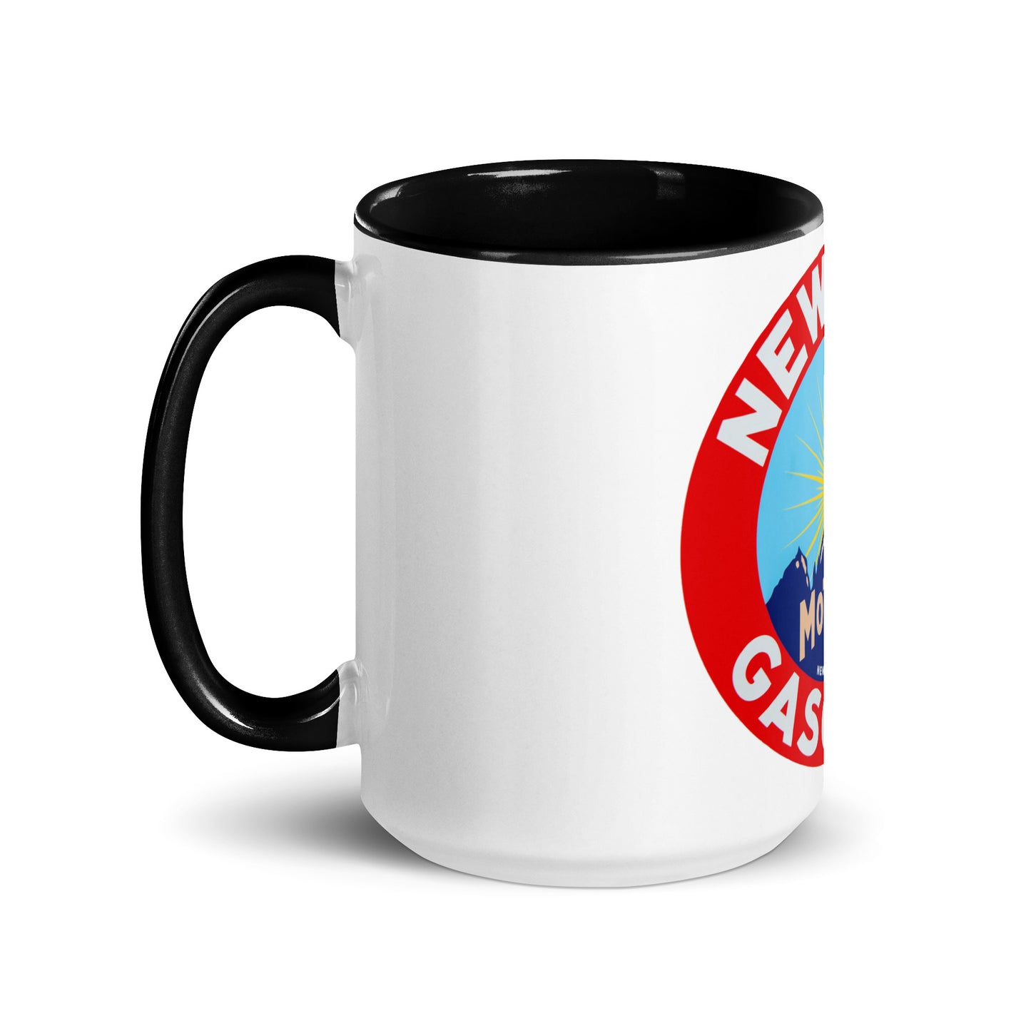 Retro Gas Sign New Era Mug with Color Inside
