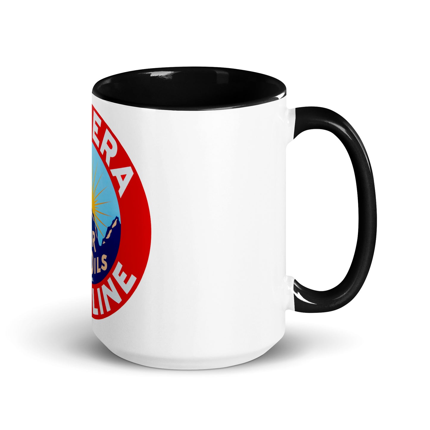 Retro Gas Sign New Era Mug with Color Inside