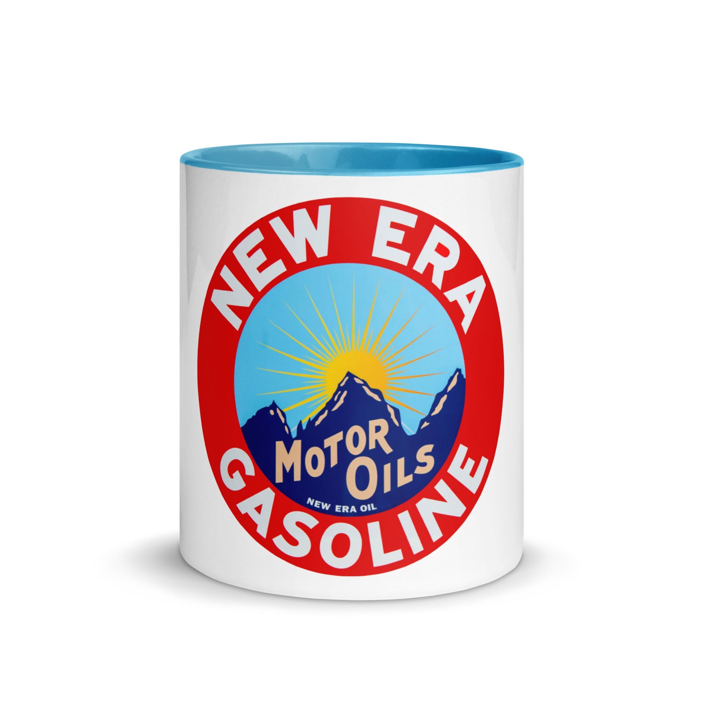 Retro Gas Sign New Era Mug with Color Inside