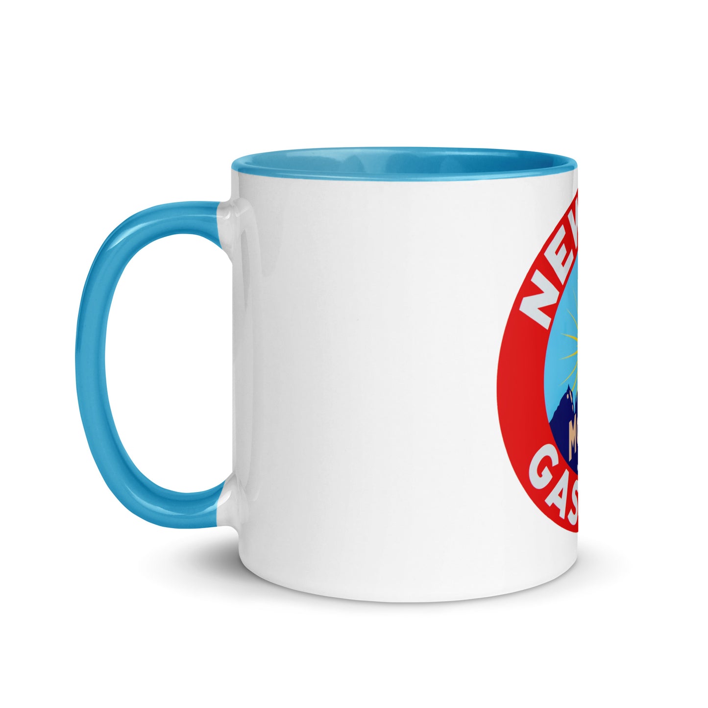 Retro Gas Sign New Era Mug with Color Inside