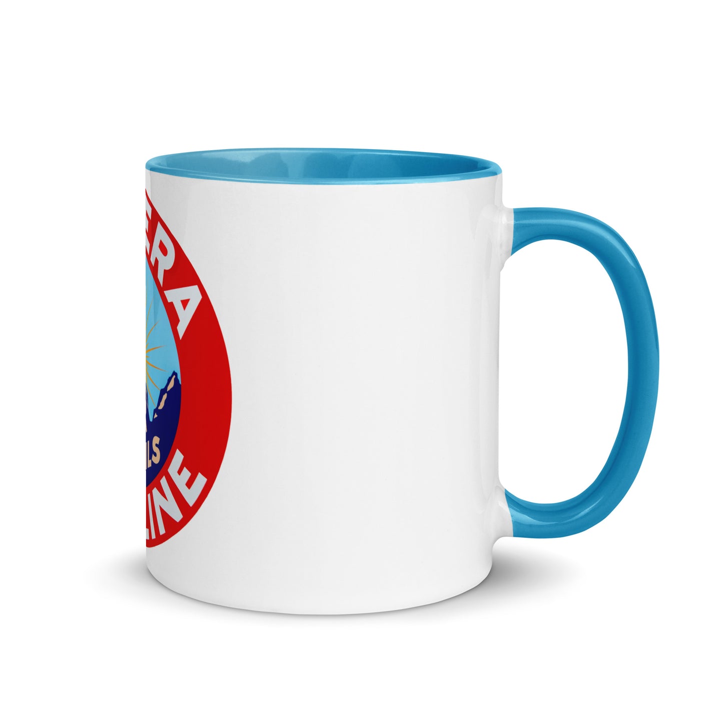 Retro Gas Sign New Era Mug with Color Inside