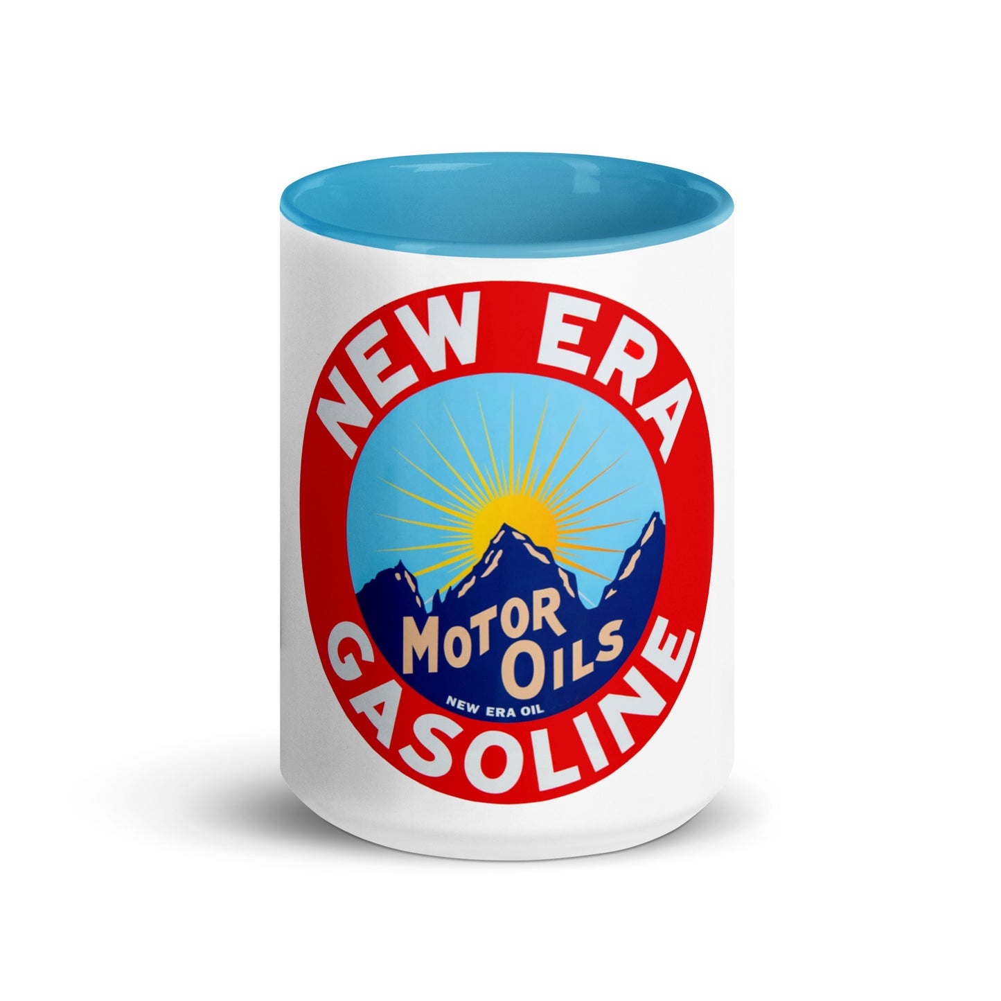 Retro Gas Sign New Era Mug with Color Inside