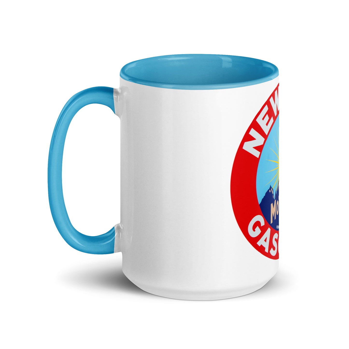 Retro Gas Sign New Era Mug with Color Inside