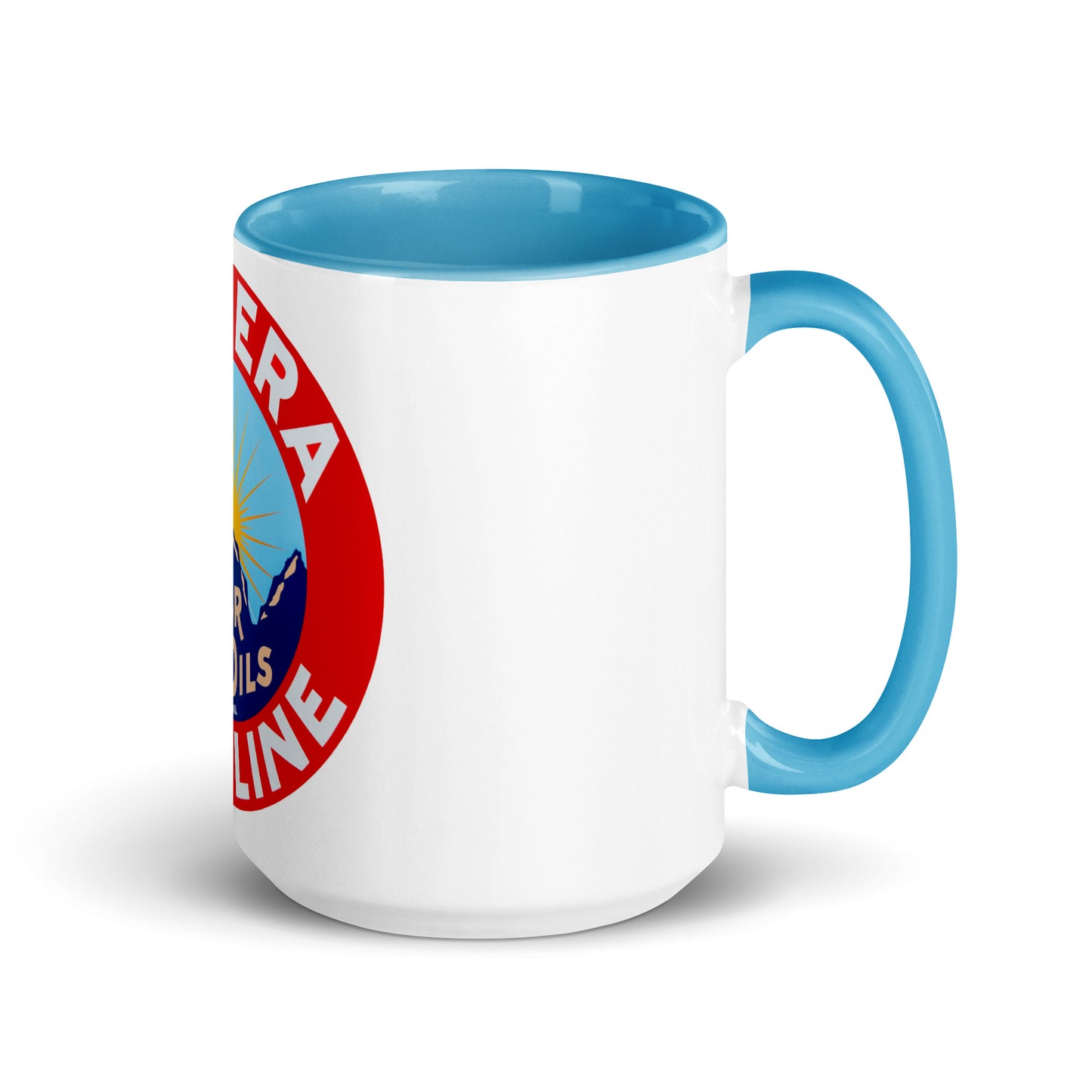 Retro Gas Sign New Era Mug with Color Inside