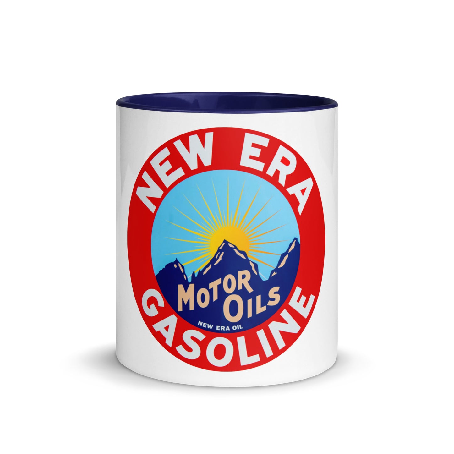 Retro Gas Sign New Era Mug with Color Inside