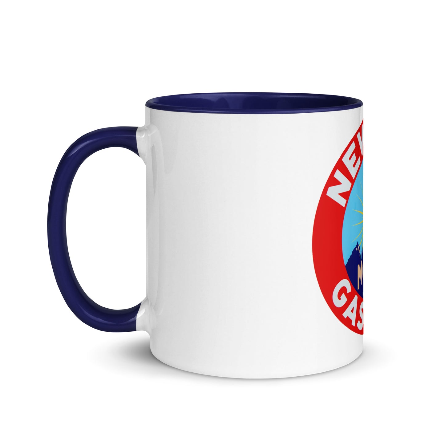 Retro Gas Sign New Era Mug with Color Inside