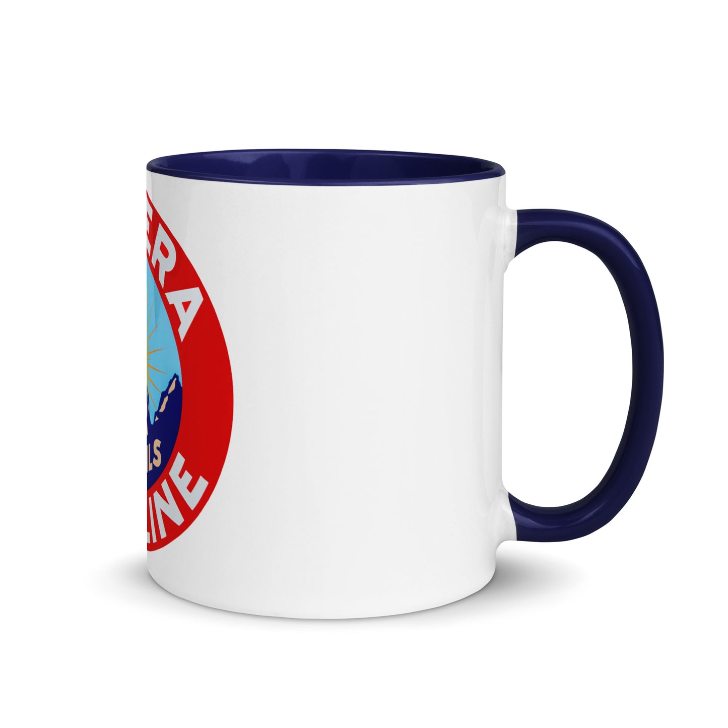 Retro Gas Sign New Era Mug with Color Inside