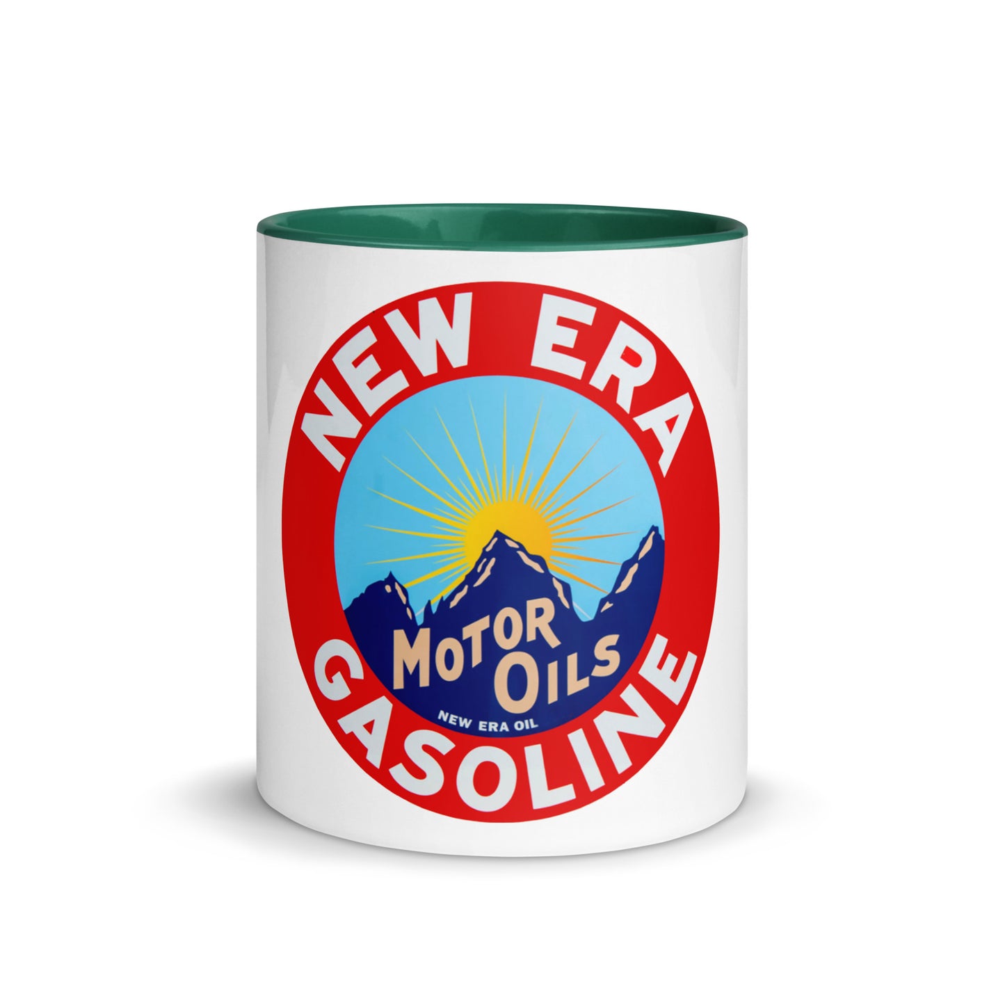 Retro Gas Sign New Era Mug with Color Inside