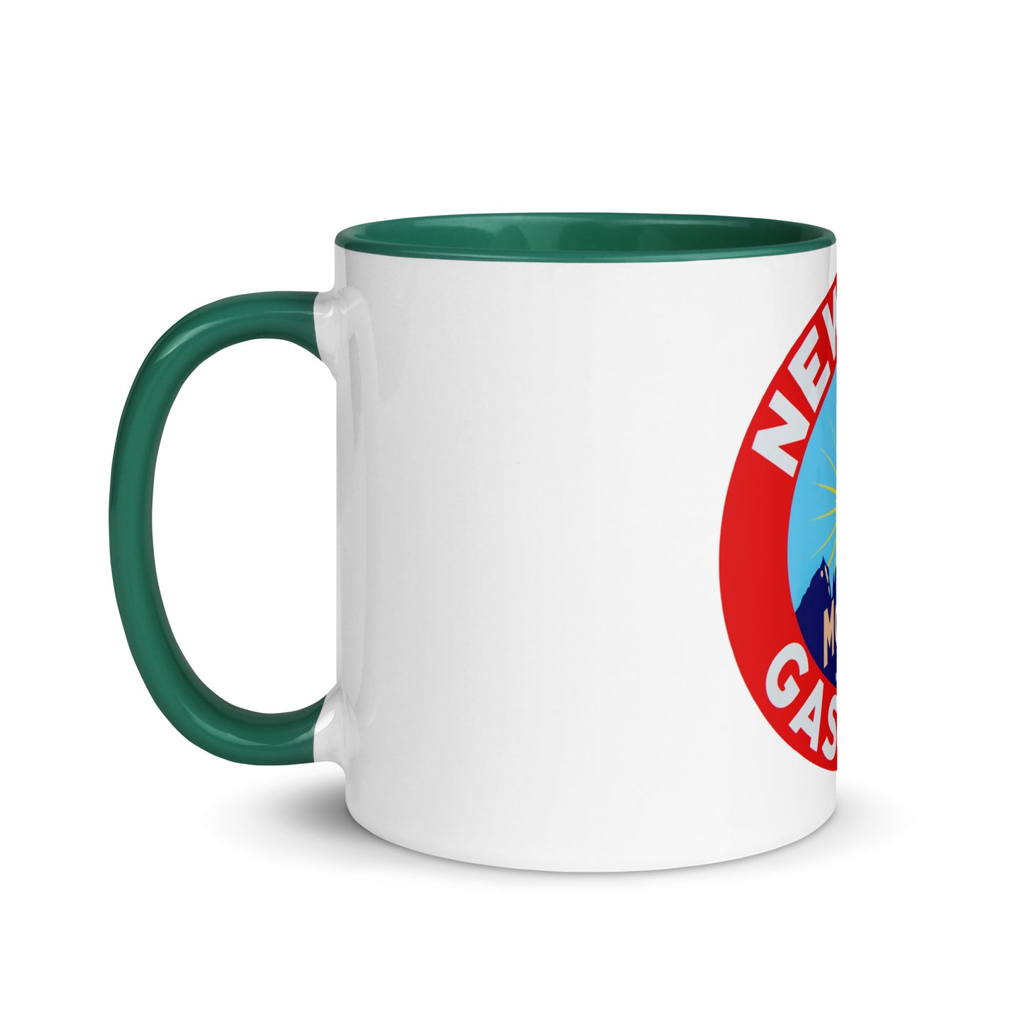 Retro Gas Sign New Era Mug with Color Inside
