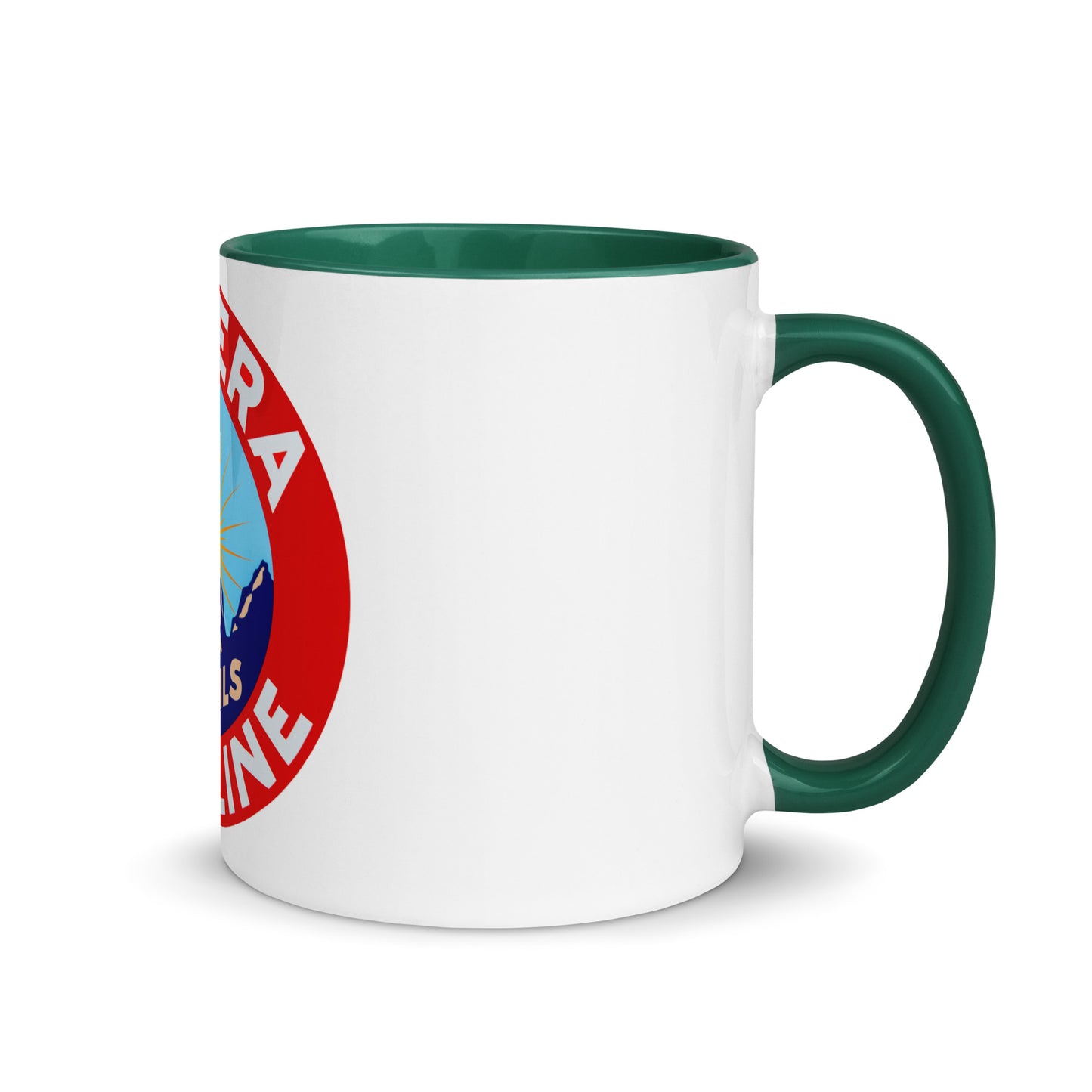 Retro Gas Sign New Era Mug with Color Inside