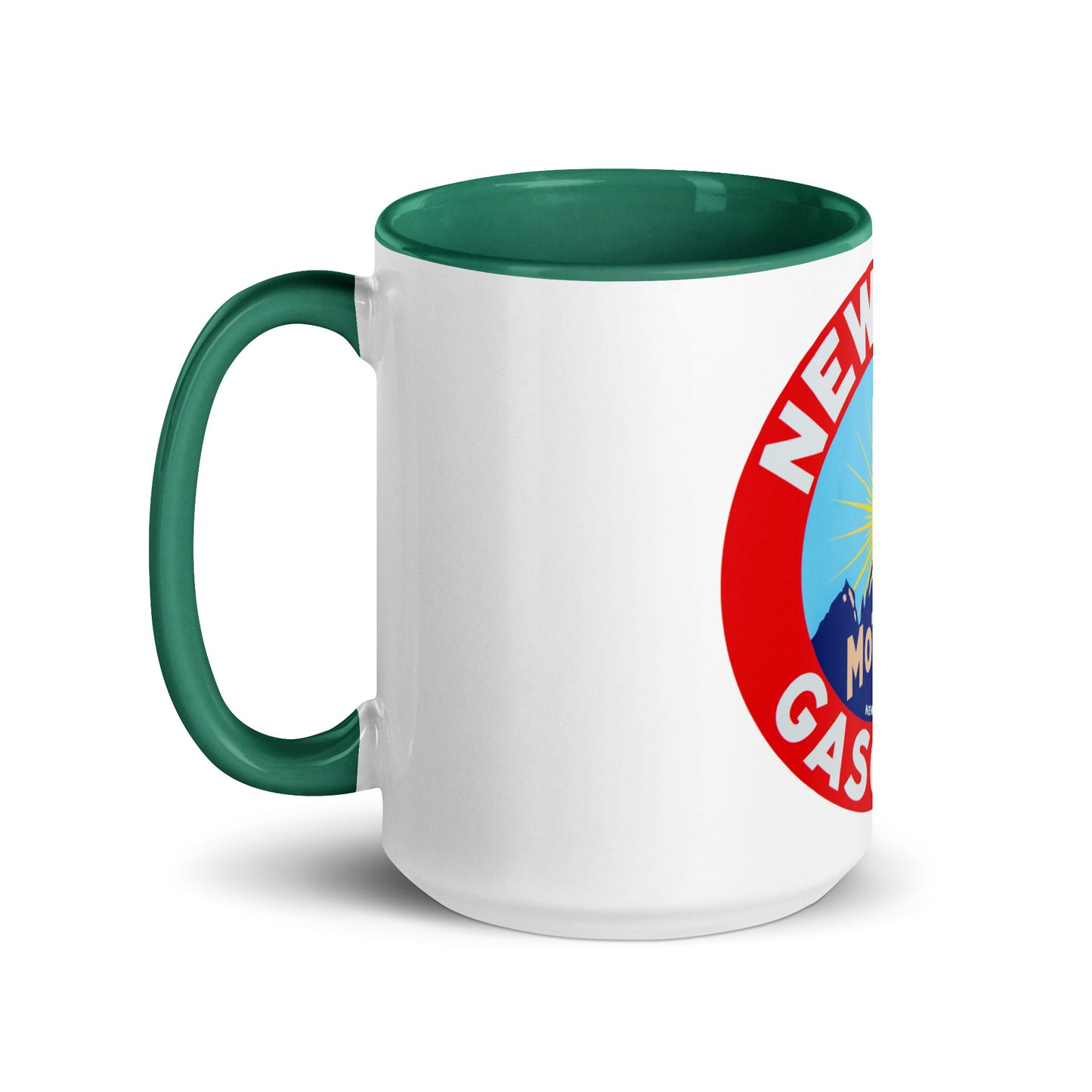 Retro Gas Sign New Era Mug with Color Inside