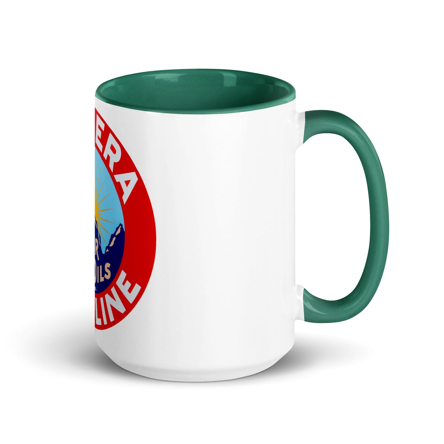 Retro Gas Sign New Era Mug with Color Inside