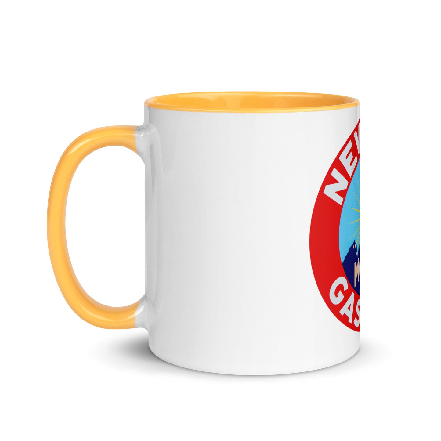 Retro Gas Sign New Era Mug with Color Inside