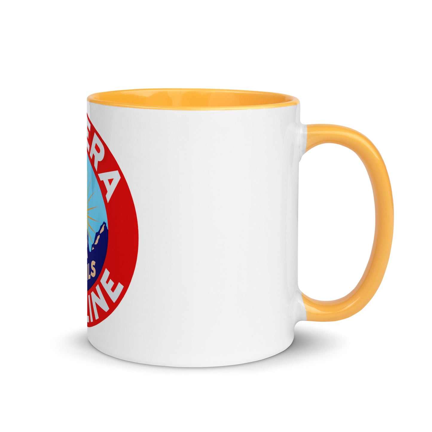 Retro Gas Sign New Era Mug with Color Inside