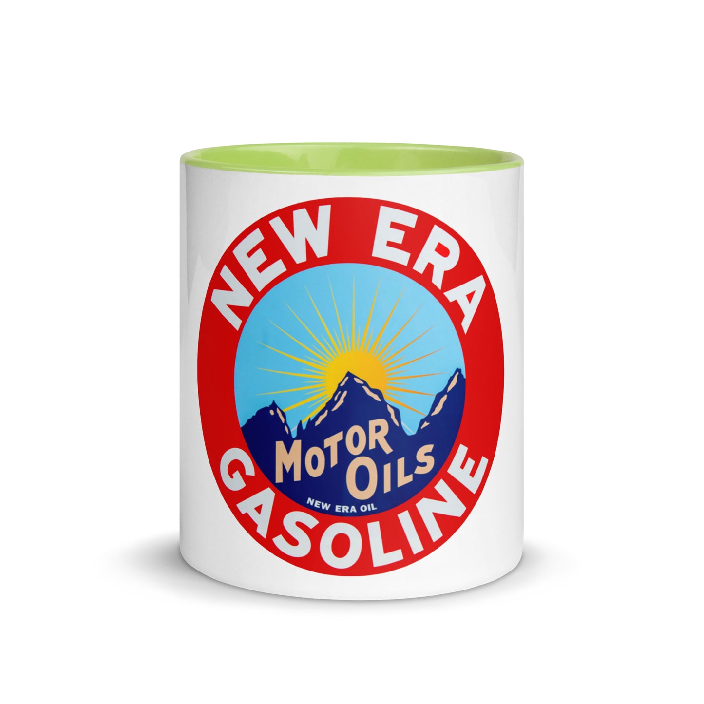 Retro Gas Sign New Era Mug with Color Inside