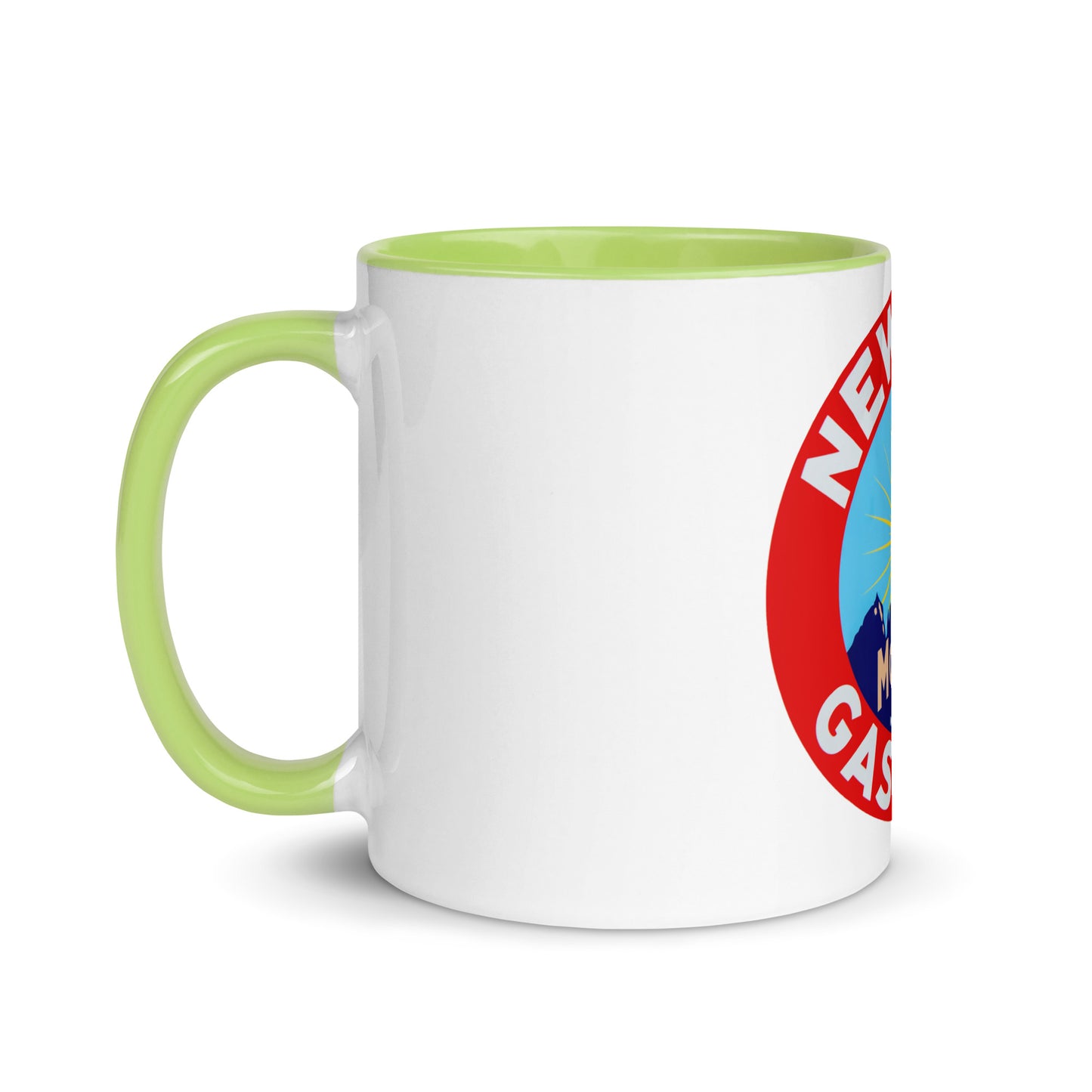 Retro Gas Sign New Era Mug with Color Inside