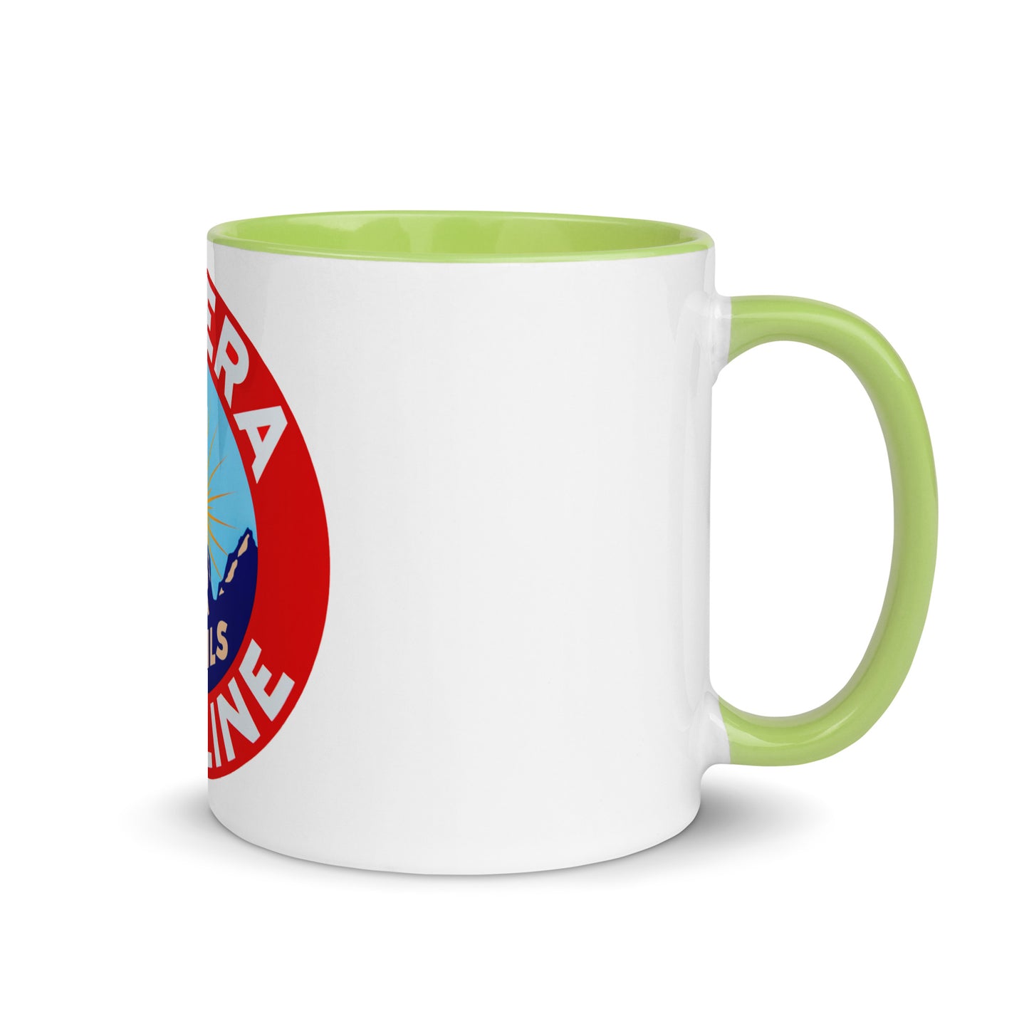 Retro Gas Sign New Era Mug with Color Inside
