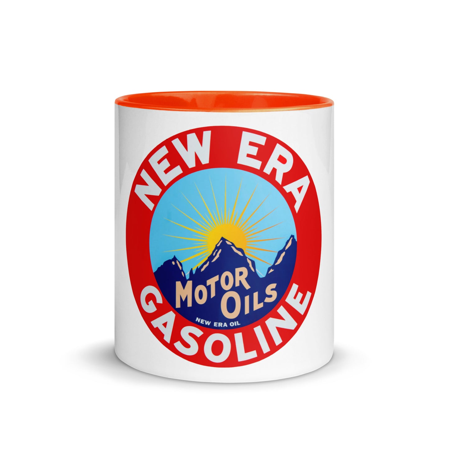 Retro Gas Sign New Era Mug with Color Inside