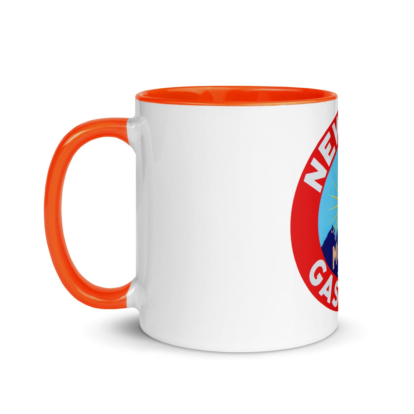 Retro Gas Sign New Era Mug with Color Inside