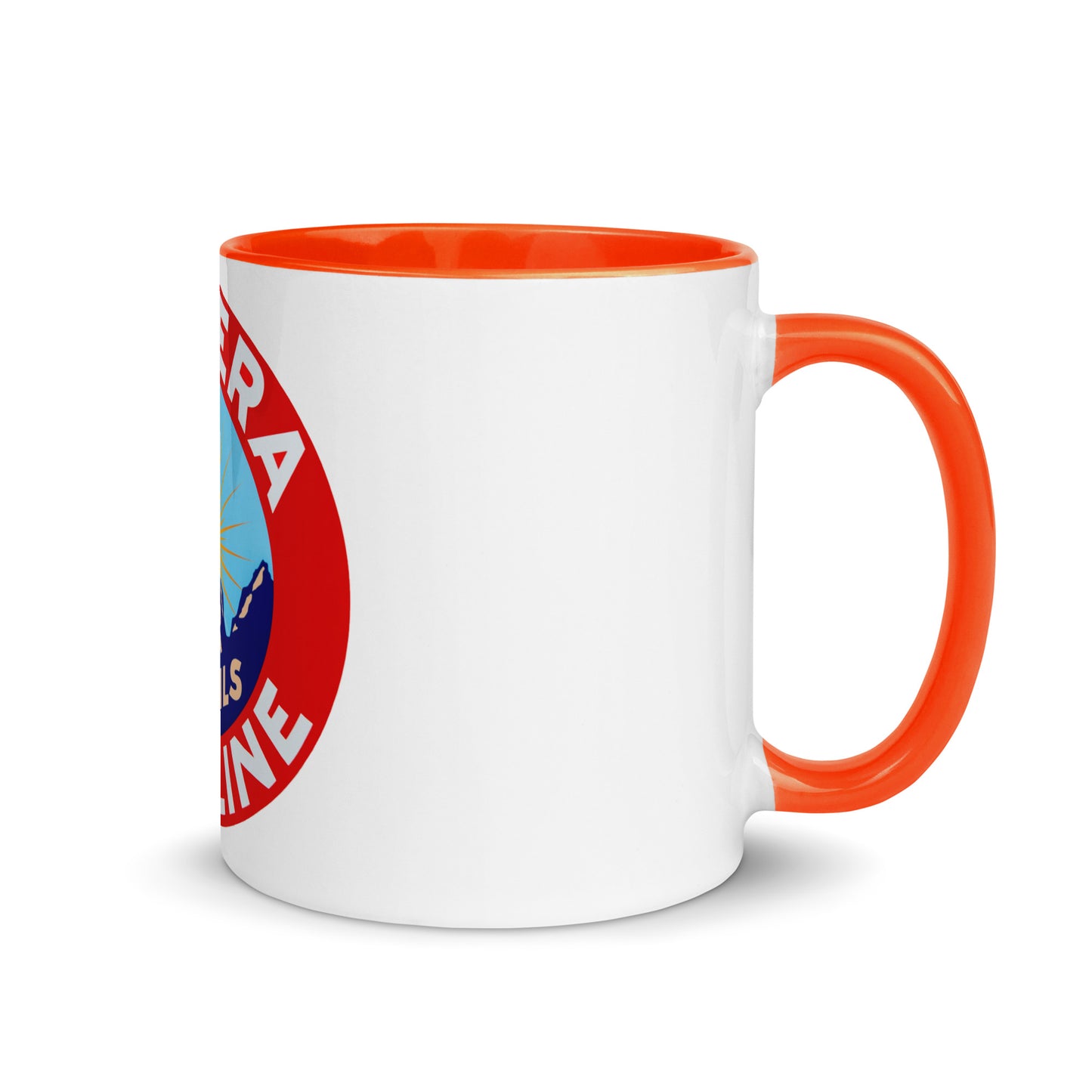 Retro Gas Sign New Era Mug with Color Inside