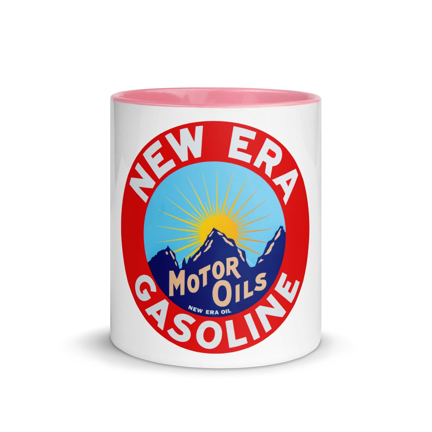 Retro Gas Sign New Era Mug with Color Inside