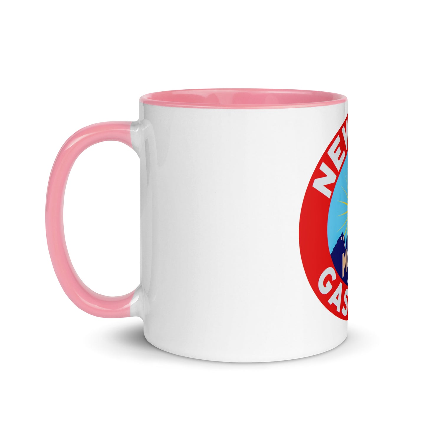 Retro Gas Sign New Era Mug with Color Inside