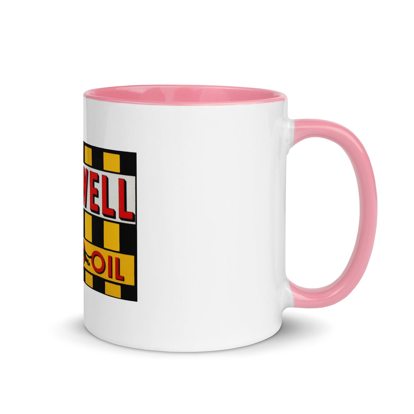 Retro Speedway Tin Syle Mug with Color Inside