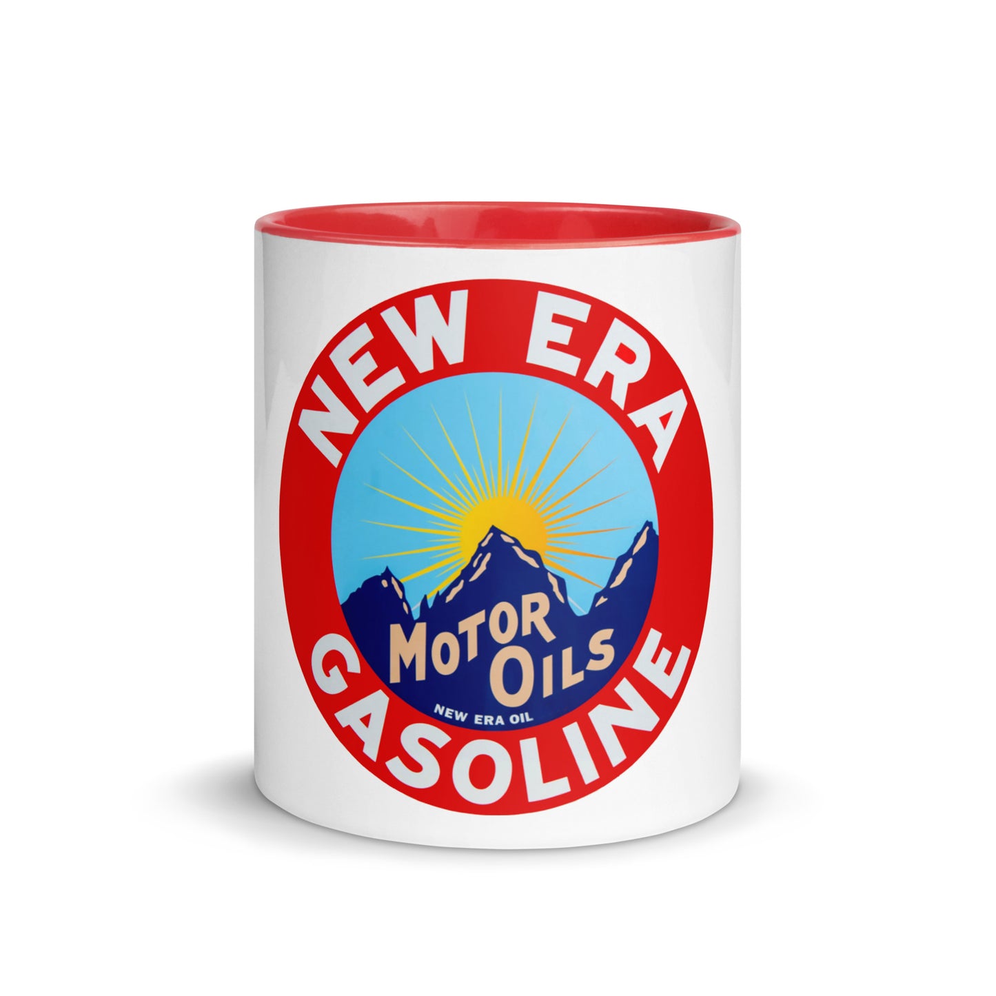 Retro Gas Sign New Era Mug with Color Inside