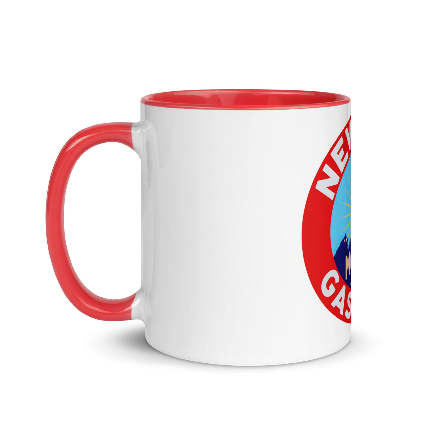 Retro Gas Sign New Era Mug with Color Inside