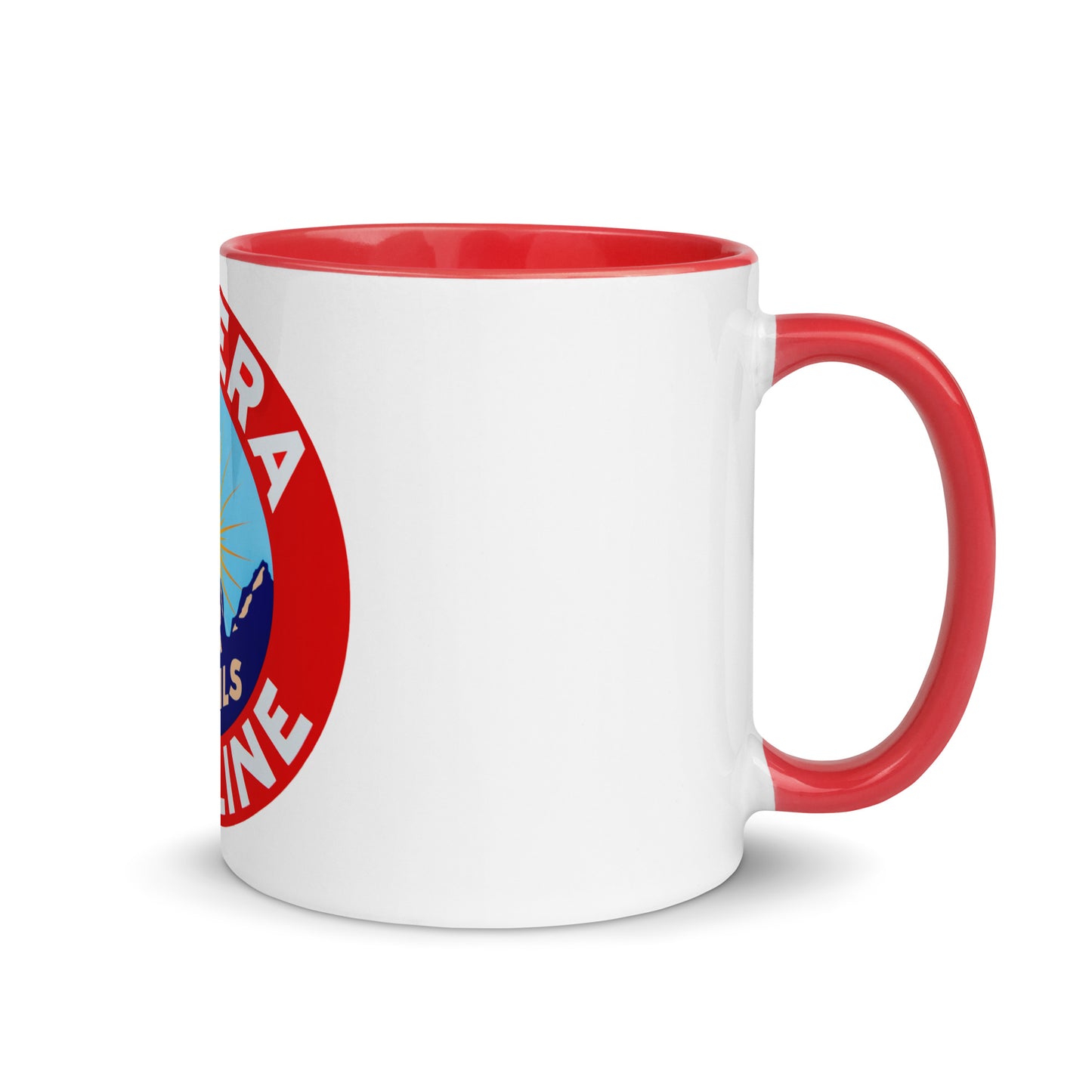 Retro Gas Sign New Era Mug with Color Inside