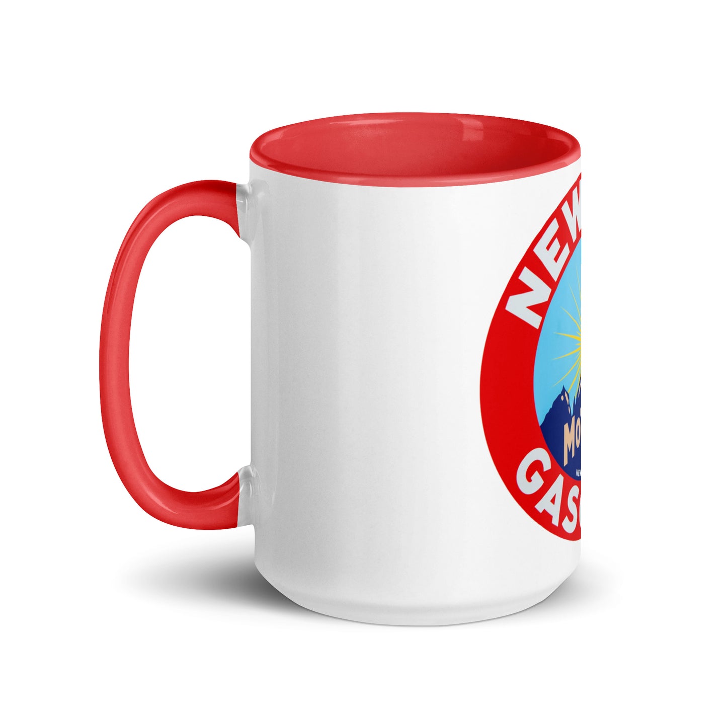 Retro Gas Sign New Era Mug with Color Inside