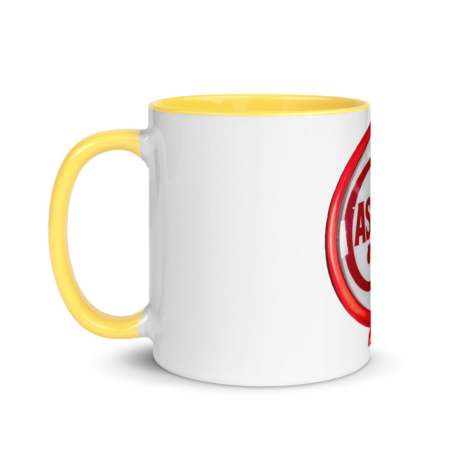 Vintage Gas Globe design Mug with Color Inside