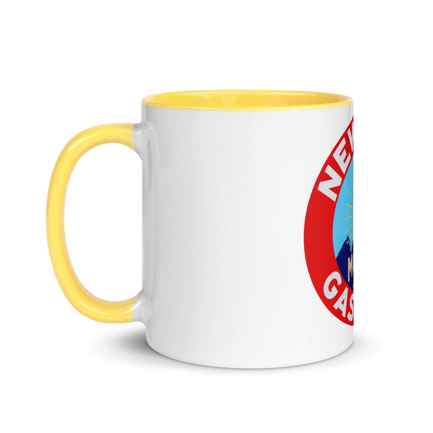 Retro Gas Sign New Era Mug with Color Inside