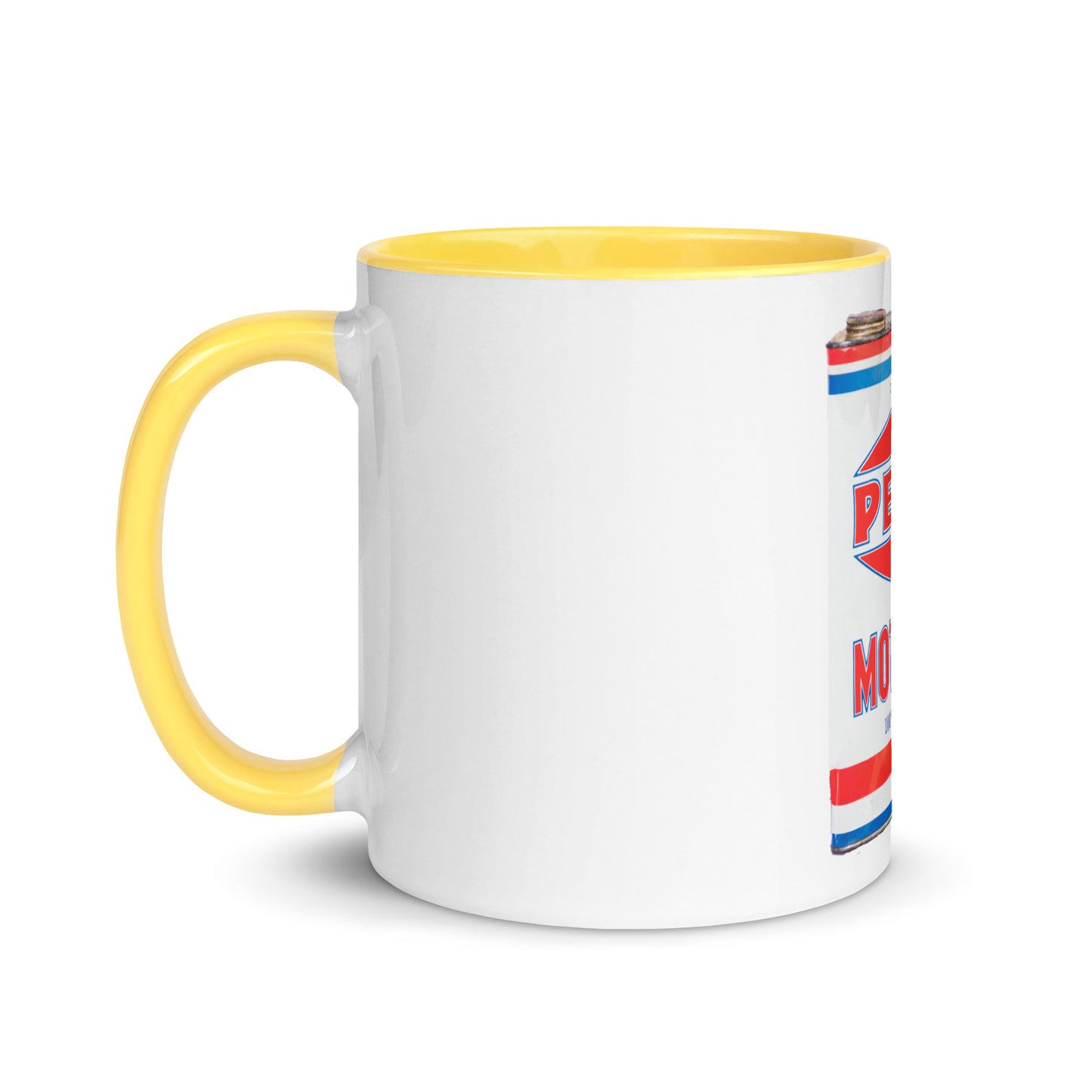 Vintage Petco Oil Can Mug with Color Inside