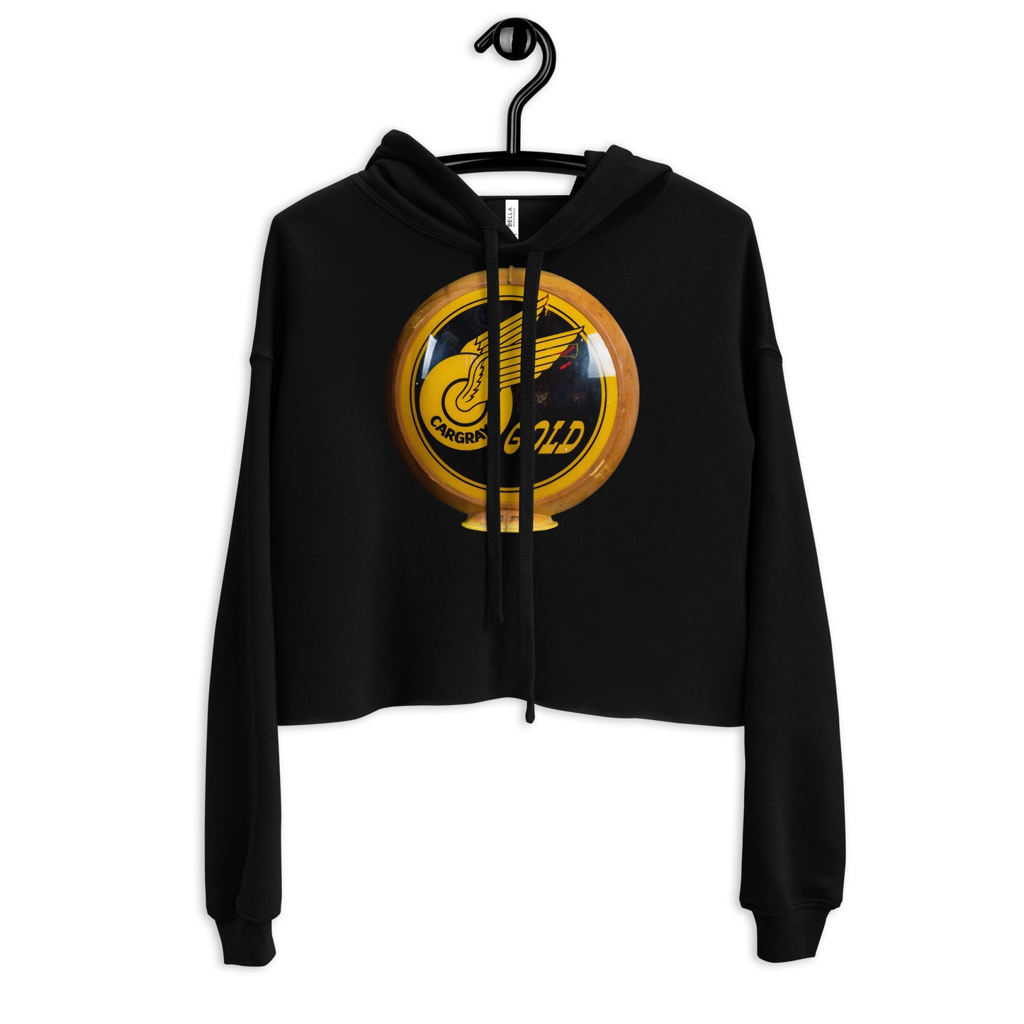 Cargray Gold Globe Style Crop Hoodie