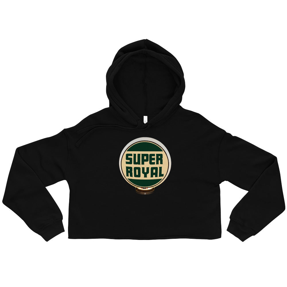 Super Royal Globe Style Crop Hoodie