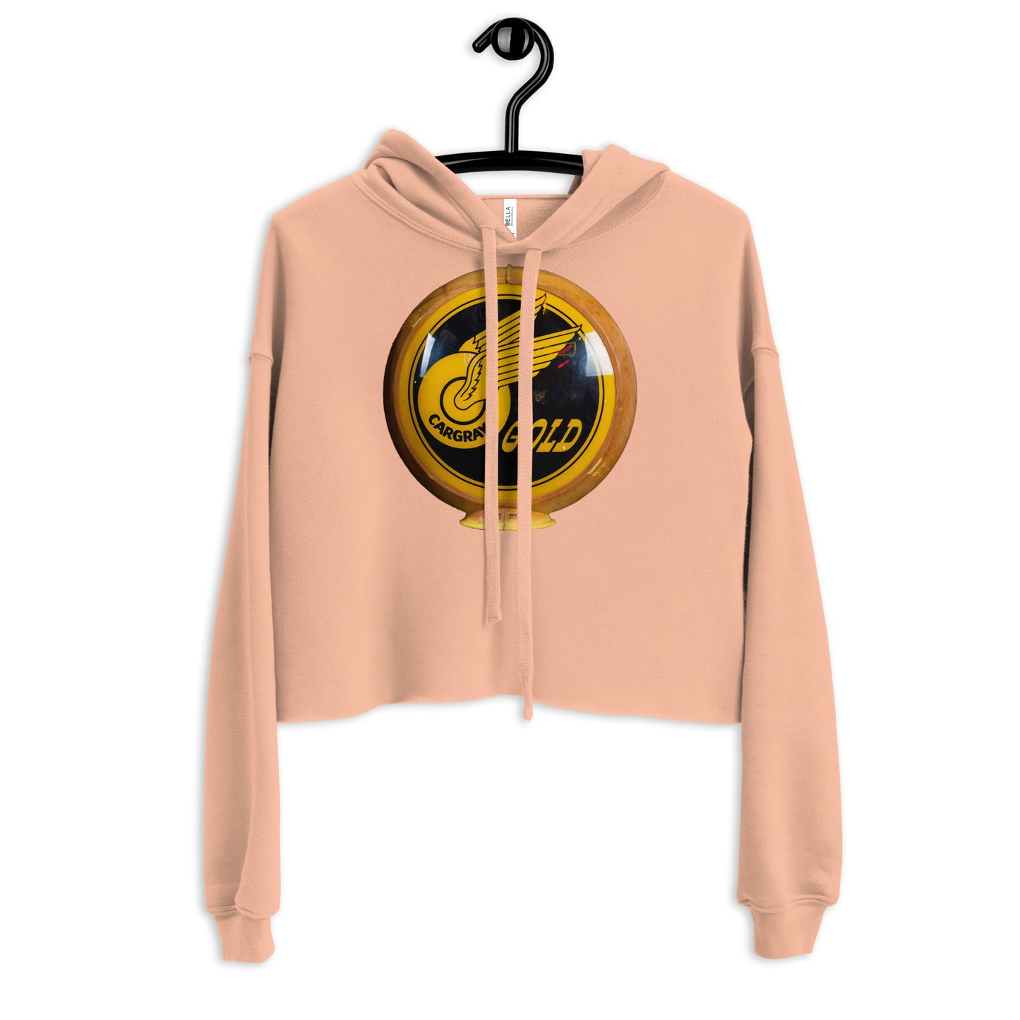 Cargray Gold Globe Style Crop Hoodie