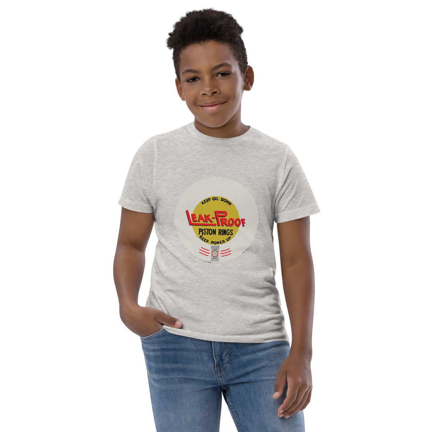 Leak-proof Vintage Oil Can Patina Style Youth jersey t-shirt