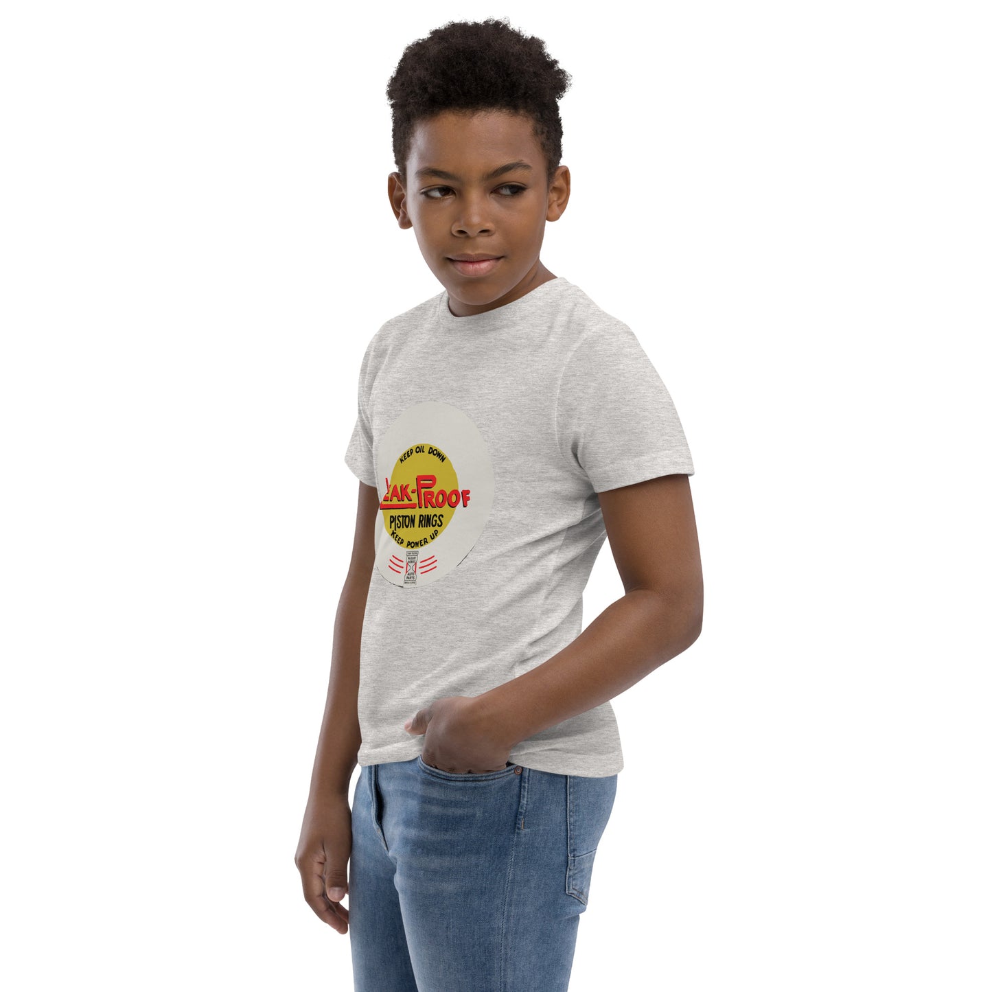 Leak-proof Vintage Oil Can Patina Style Youth jersey t-shirt