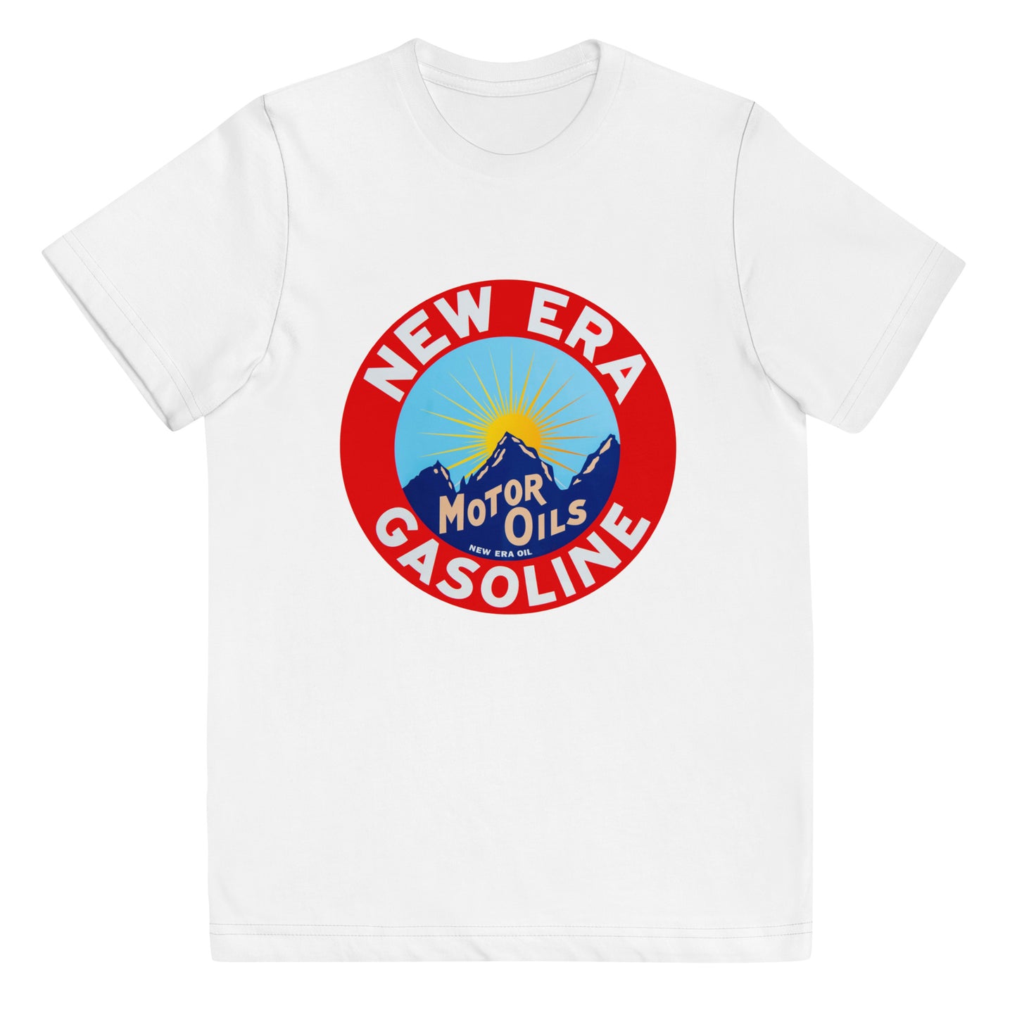 Retro Gas Sign New Era Youth jersey t-shirt