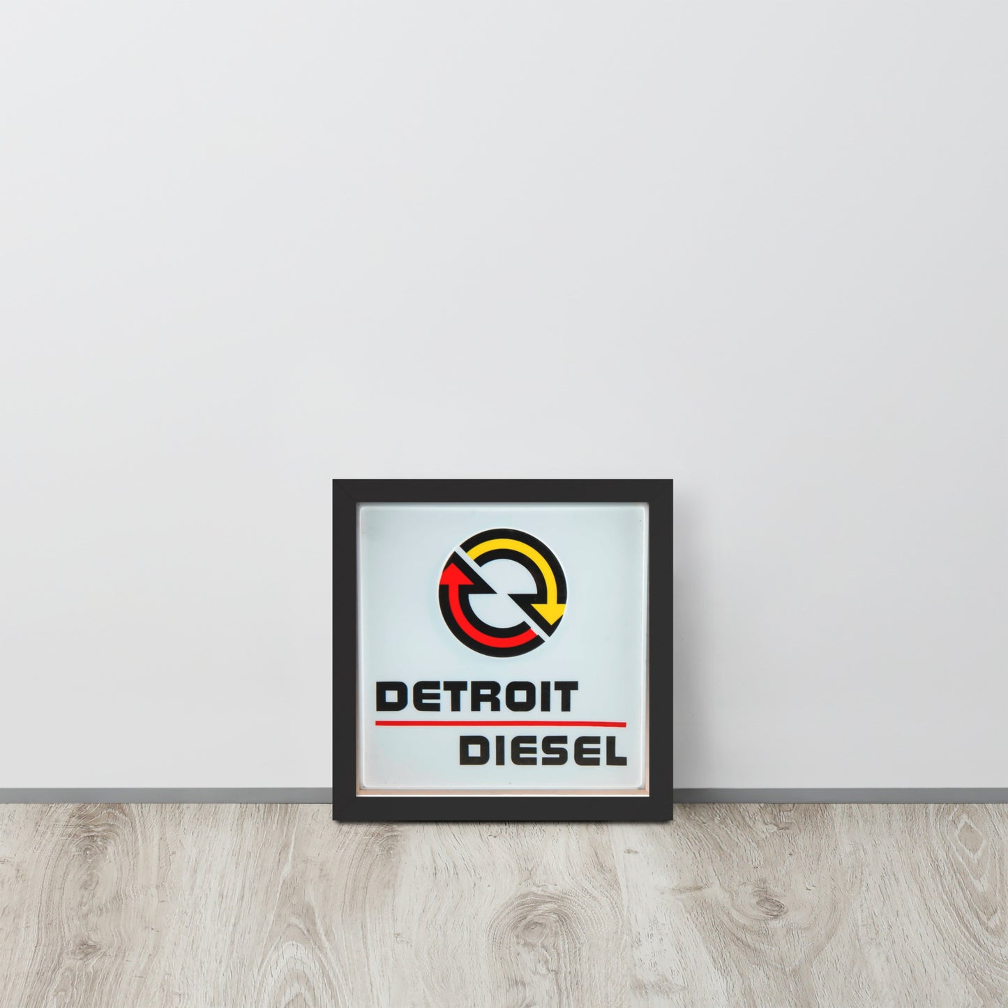 Detroit Diesel Retro Design Framed poster