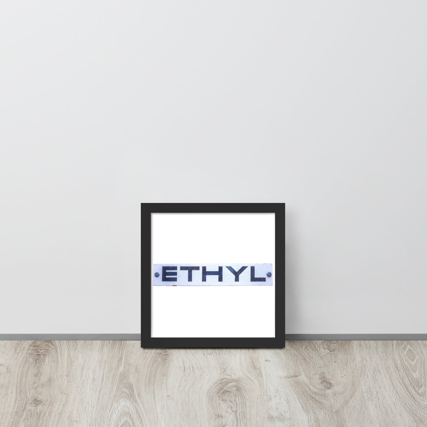 Vintage Ethyl Gas Sign Framed poster