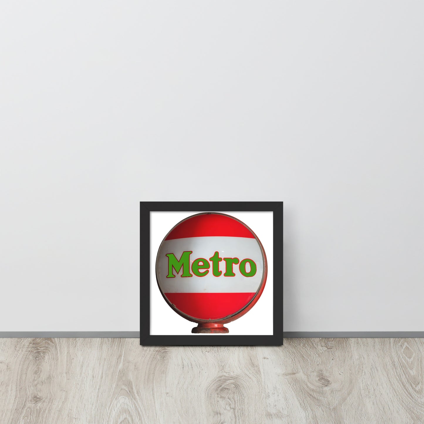 Retro Metro Globe Style Framed poster