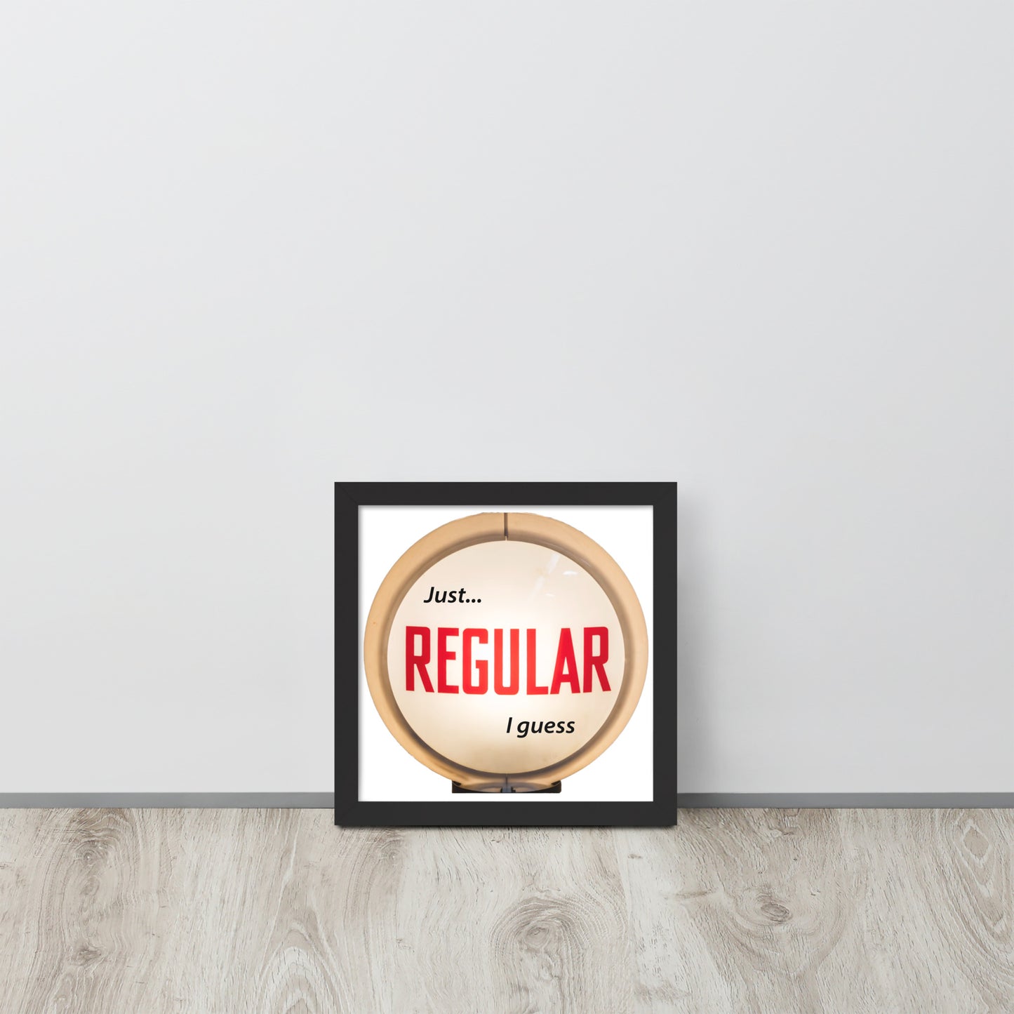 Retro Gas Globe Style Regular Framed poster