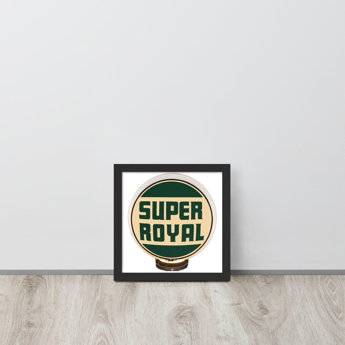 Super Royal Globe Style Framed poster