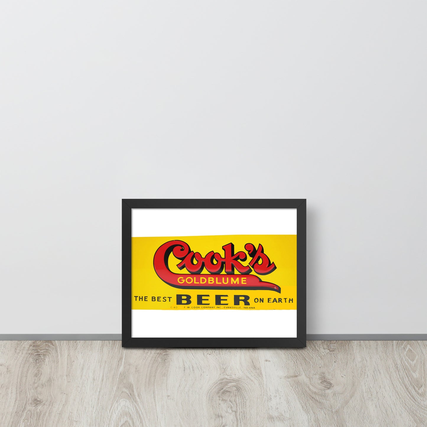 Cooks Beer Vintage Tin Style Framed poster